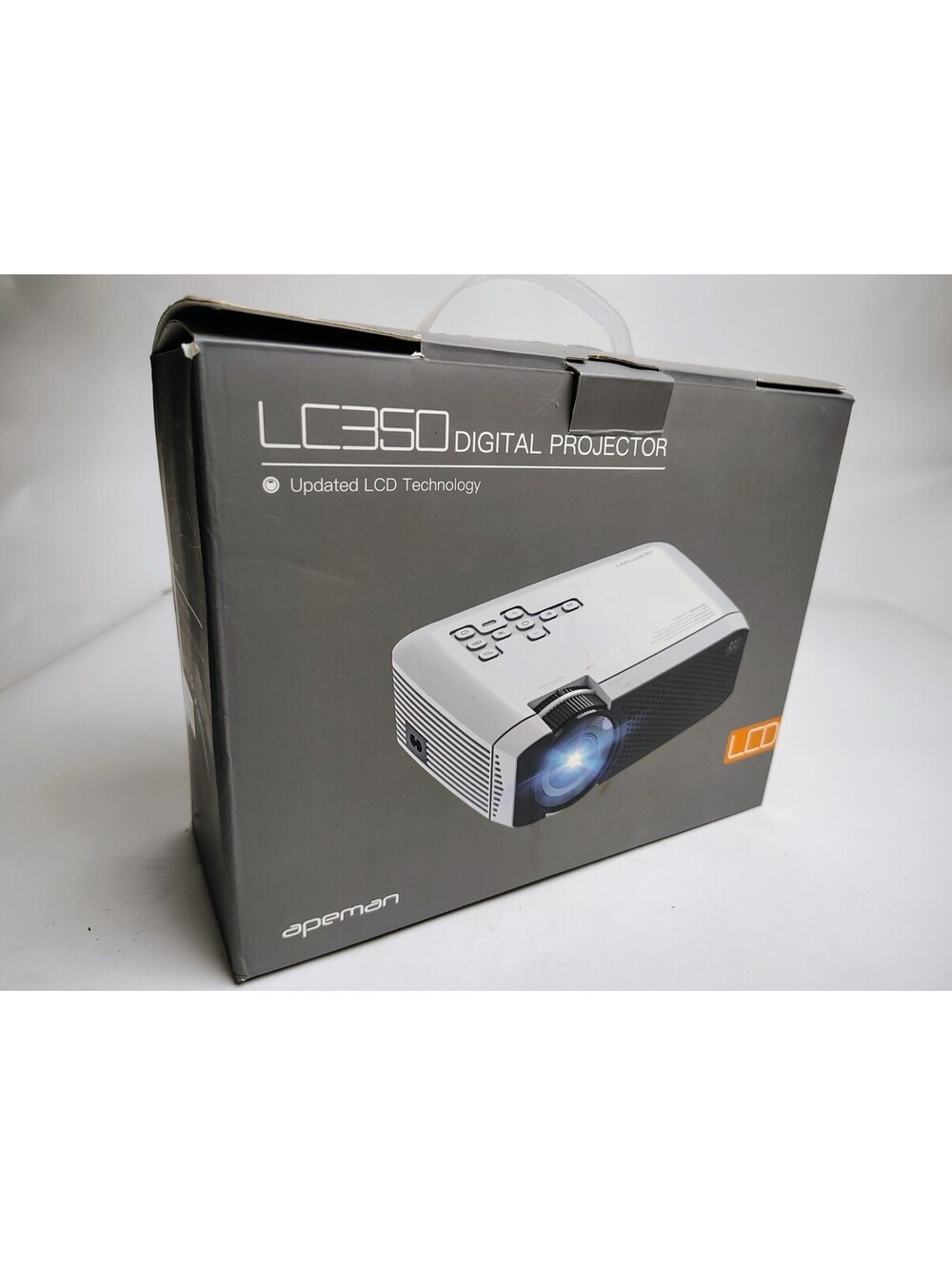 Apeman LC350 Mini Portable Projector 1080P HDMI Home Cinema Movie - Open Box